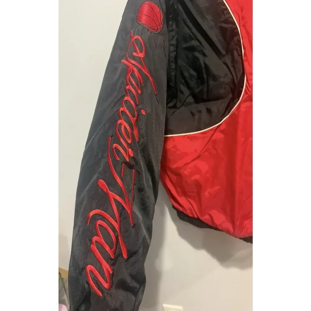 NWT Marvel NBA Spider-Man Starter Jacket Coat Vest Exclusive Zip-Off Sleeves L